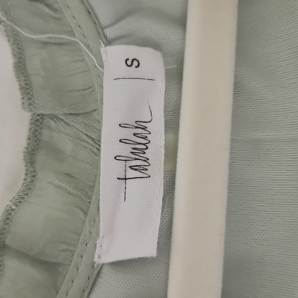 TALULAH Sage Green Ruffle Blouse - Picture 2 of 8